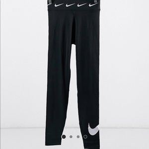 Nike logo high waisted stretch leggings